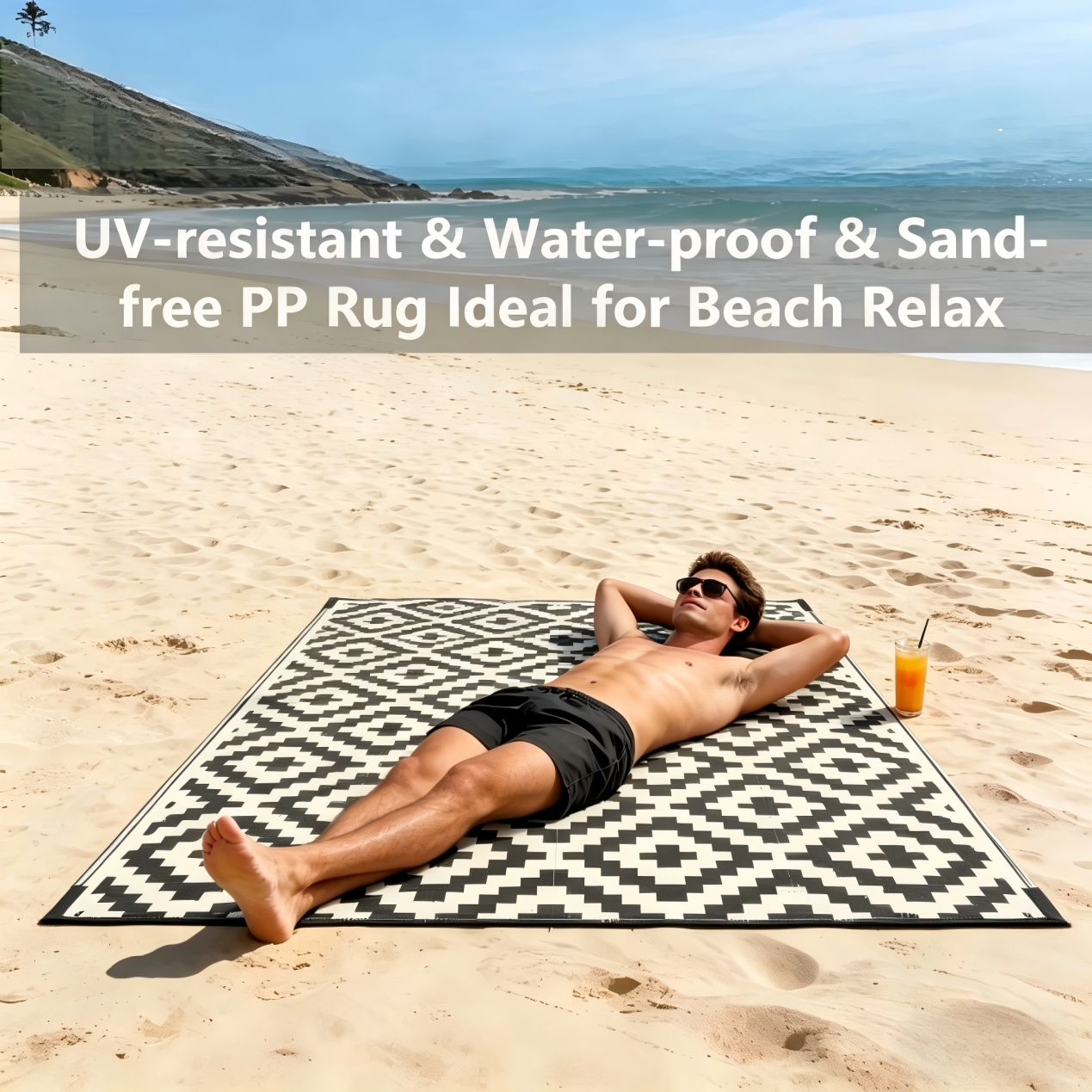 PP woven beach mats