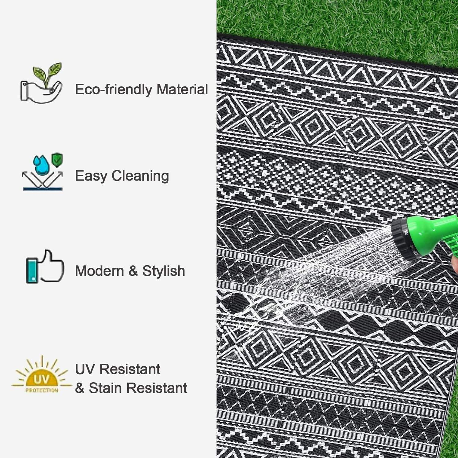 Recyclable PP outdoor rug